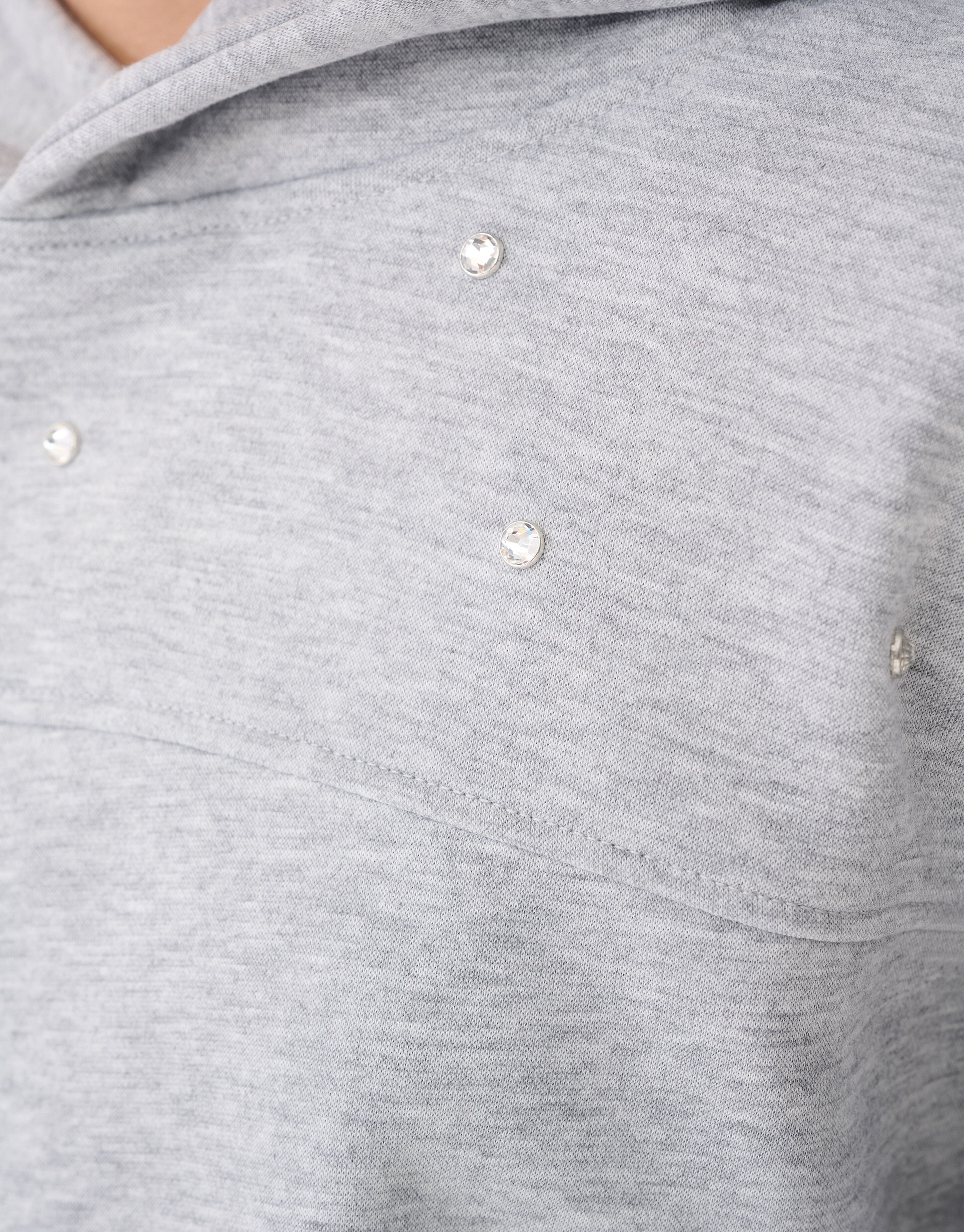 Strass Hoodie Lichtgrijs SHOEBY GIRLS