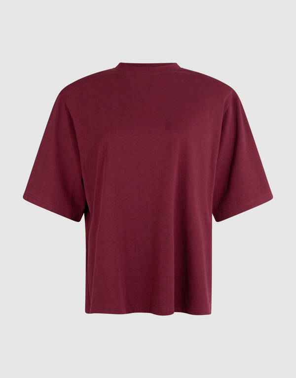 Split T-shirt Donkerrood SHOEBY WOMEN