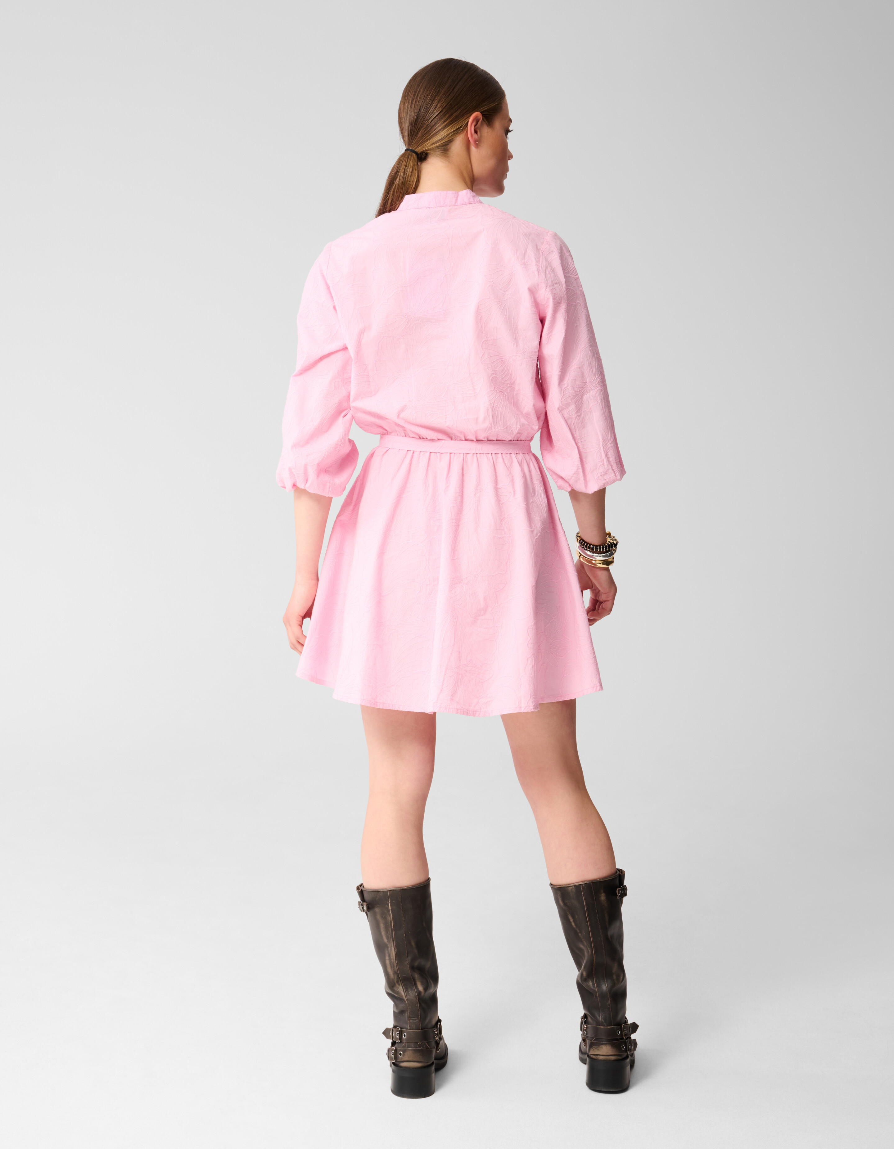 Flower Cord Jurk Roze SHOEBY WOMEN