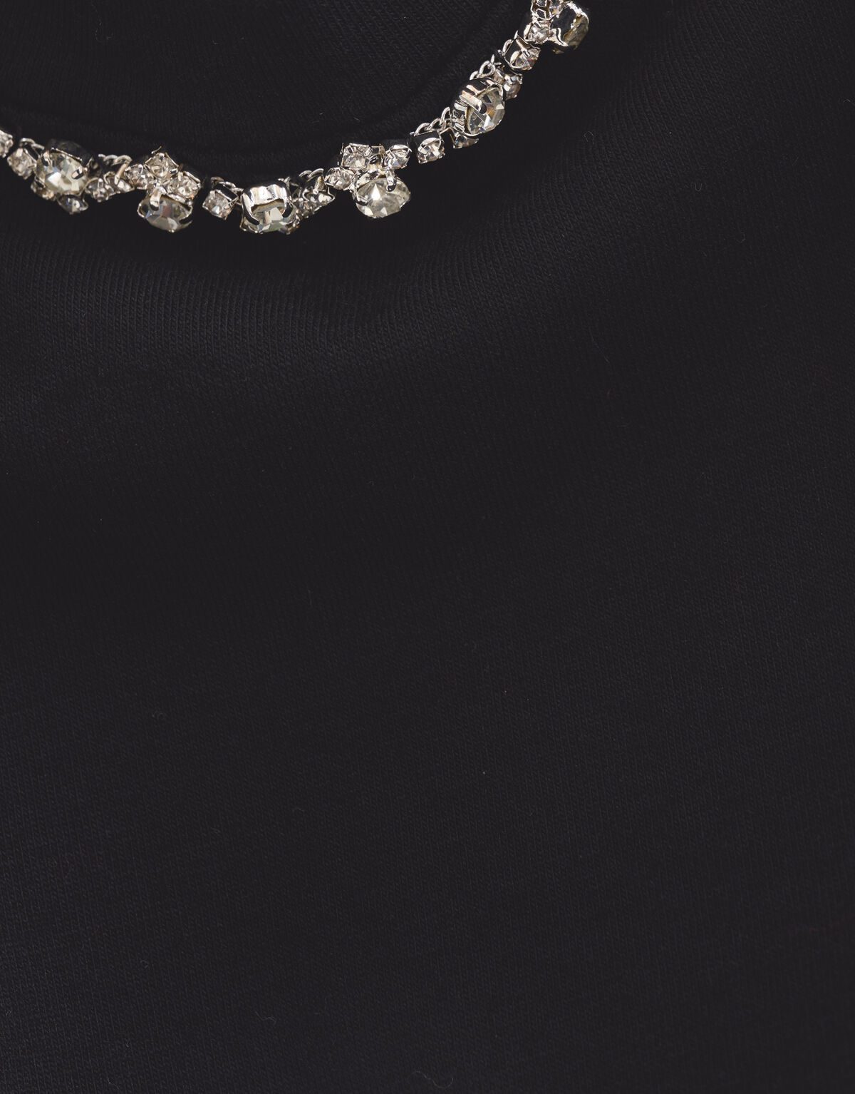 Strass Chain T-shirt Zwart SHOEBY WOMEN