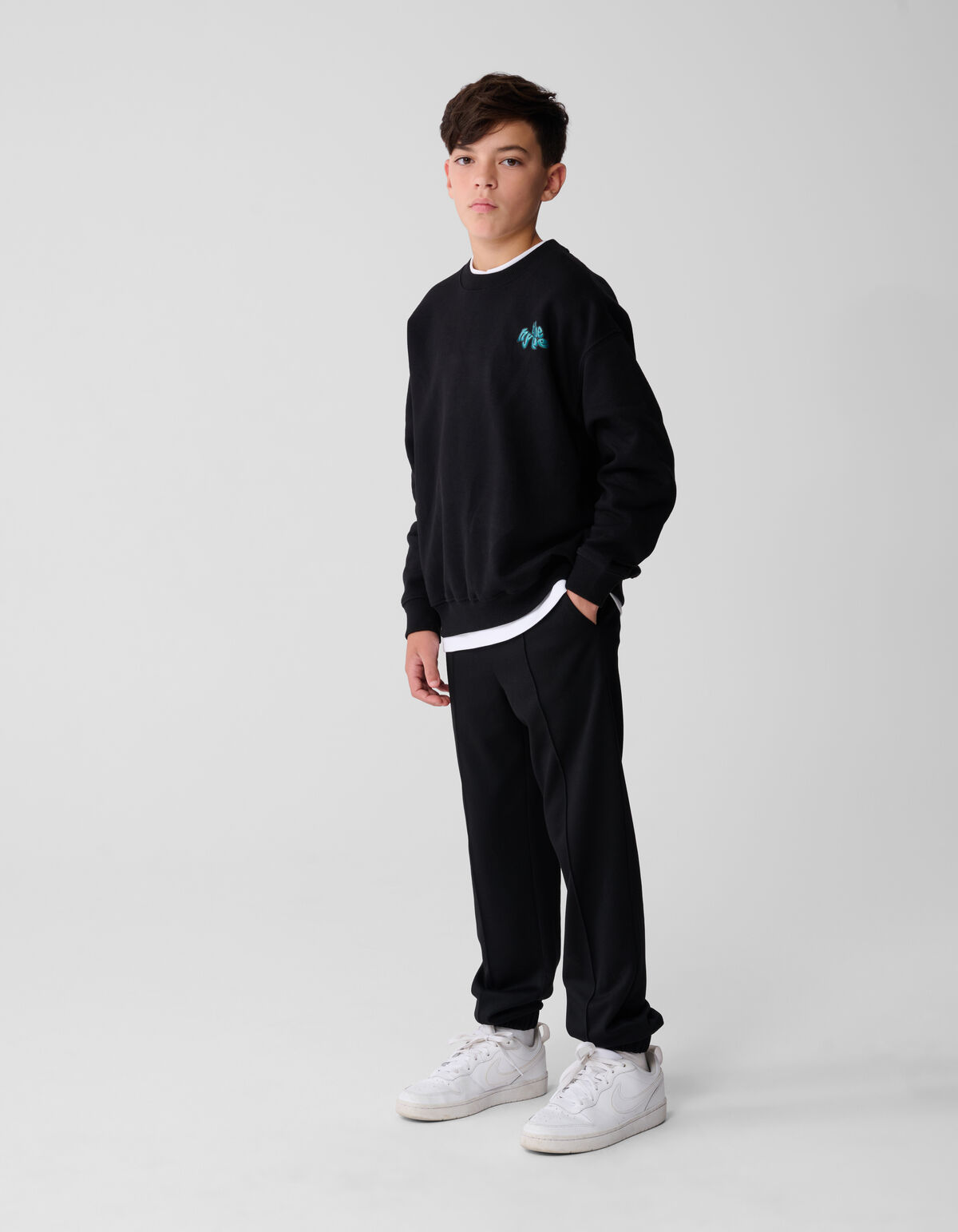 Change Artwork Sweater Zwart SHOEBY BOYS
