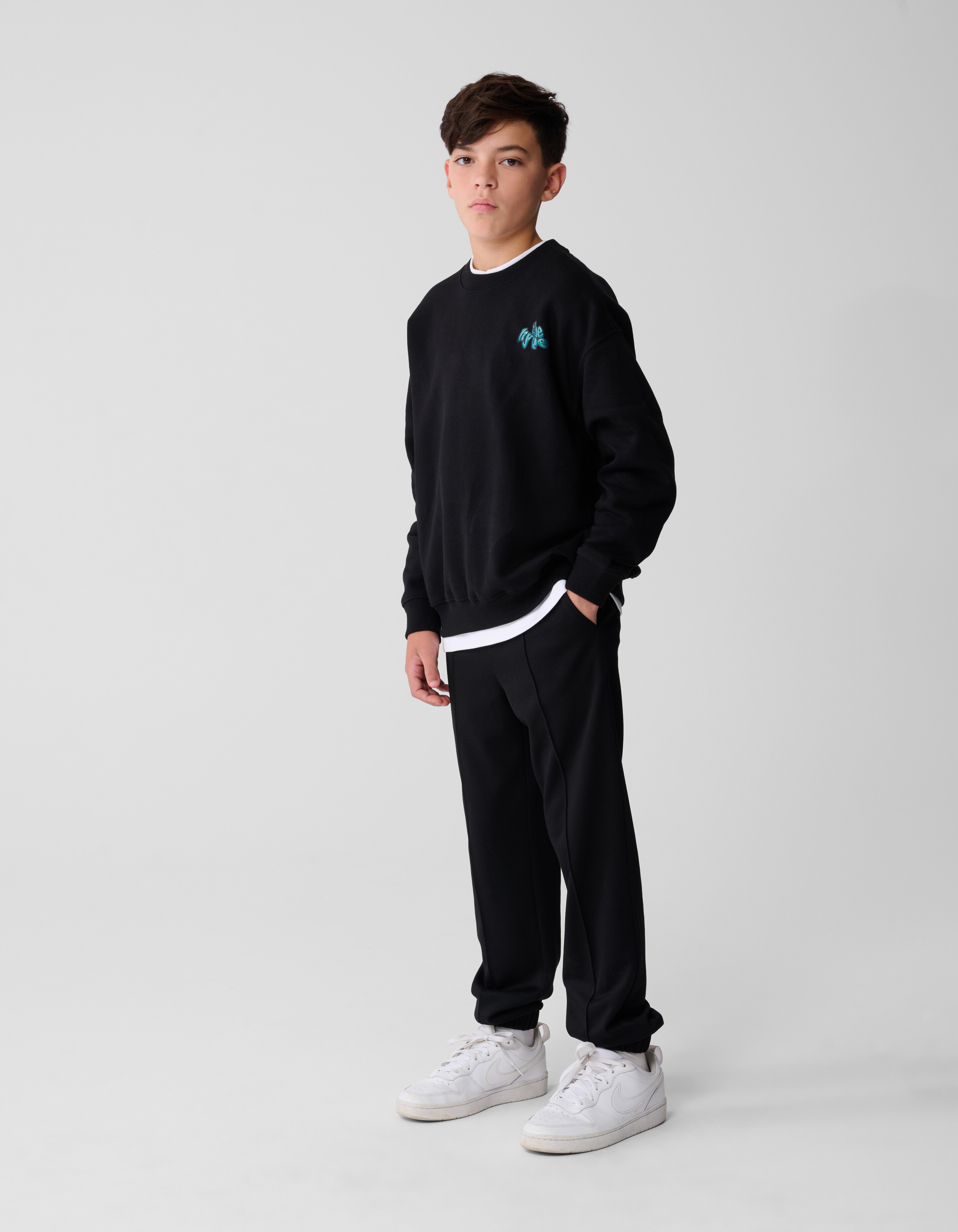 Change Artwork Sweater Zwart SHOEBY BOYS