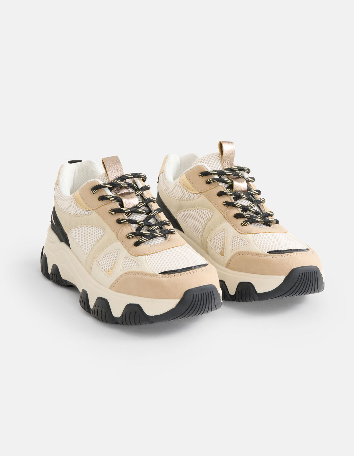 Colorblock Sneaker Beige SHOEBY SHOES