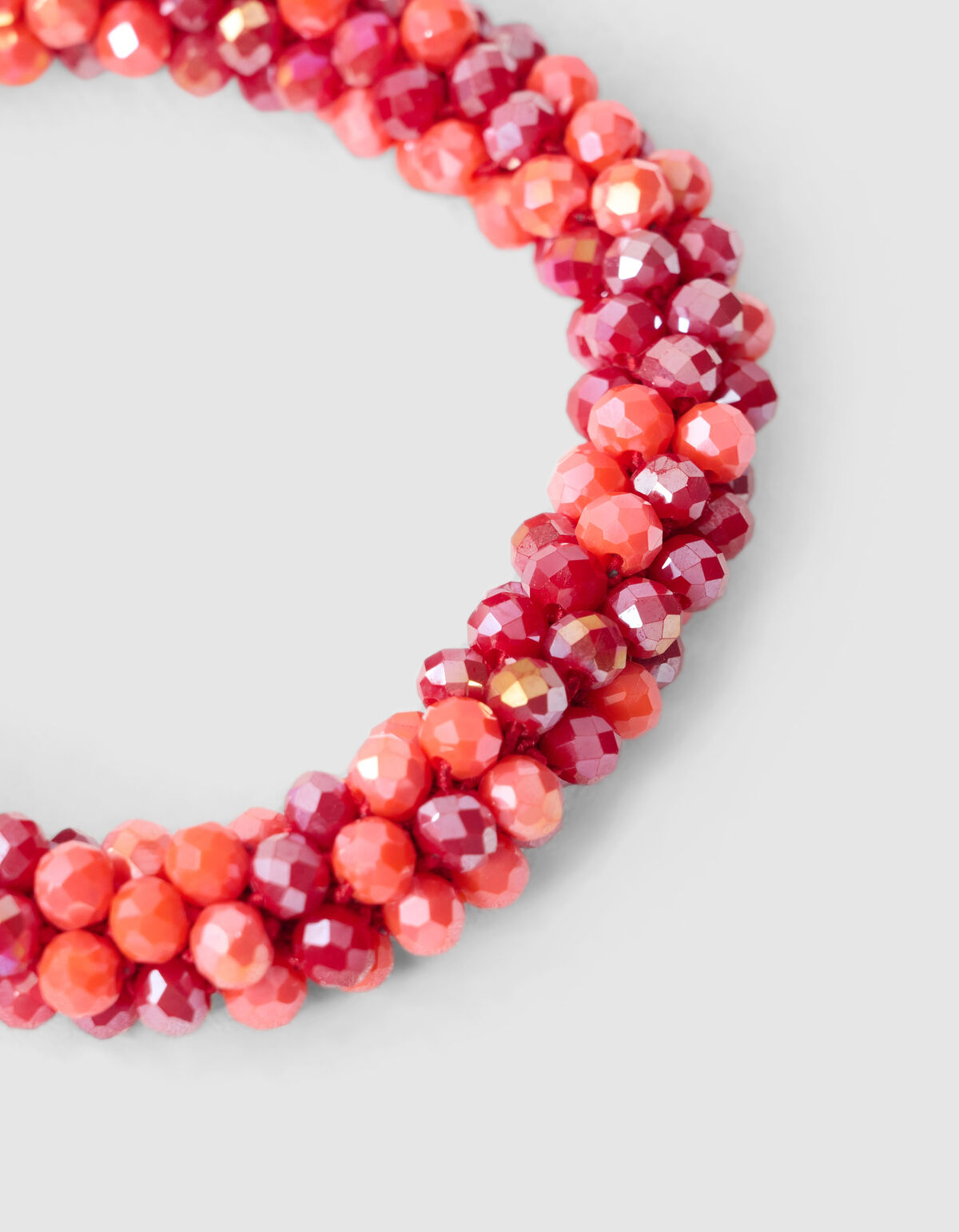 Beaded Haarelastiek Rood SHOEBY ACCESSOIRES