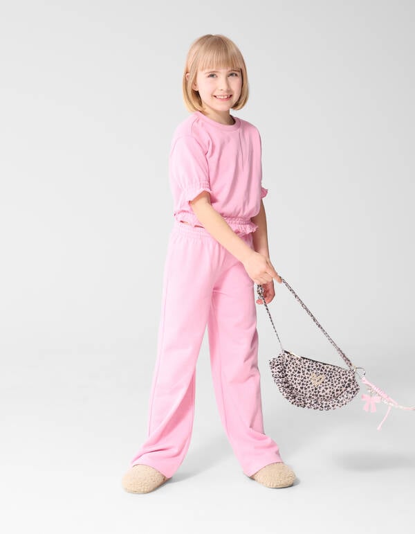 Ruffle Sweat Top Lichtroze SHOEBY GIRLS