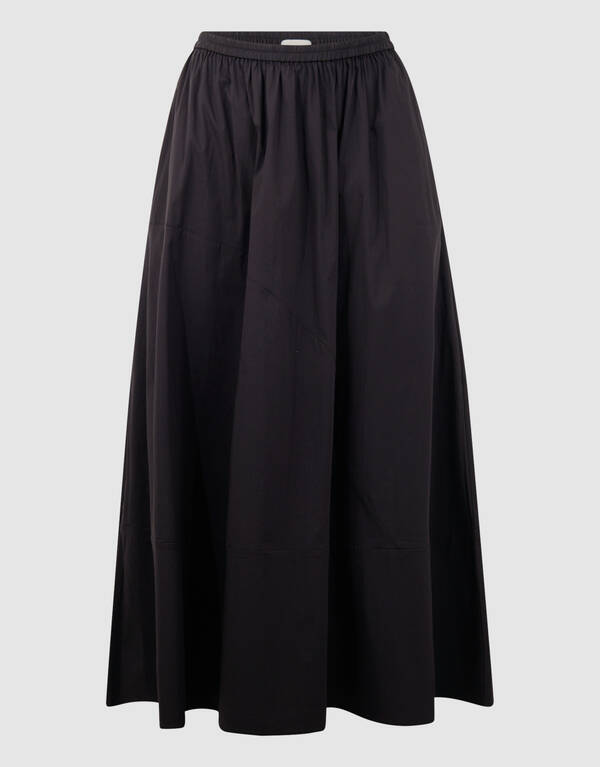 Poplin Maxi Rok Zwart SHOEBY WOMEN