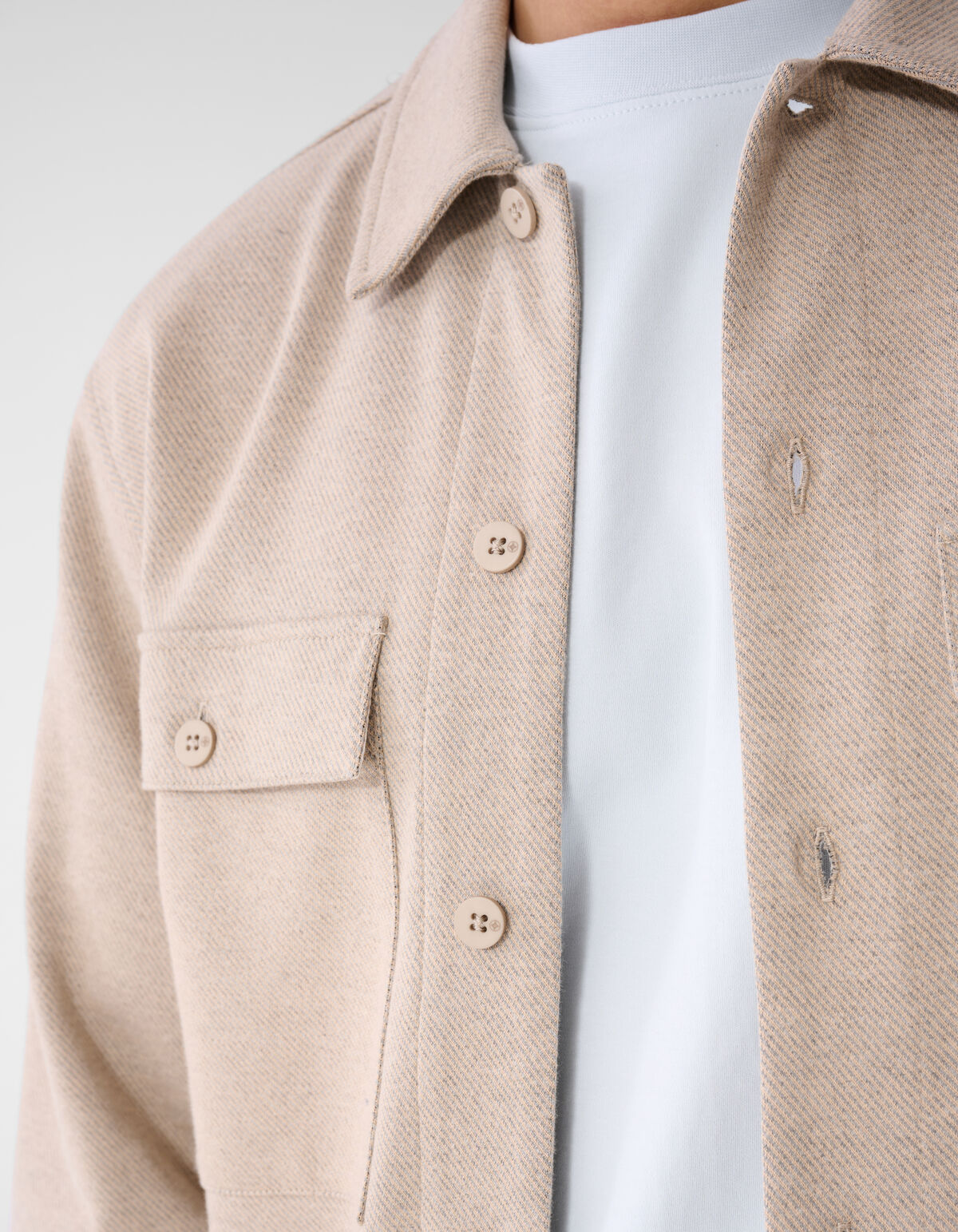 Soft Overshirt Lichtbruin SHOEBY MEN