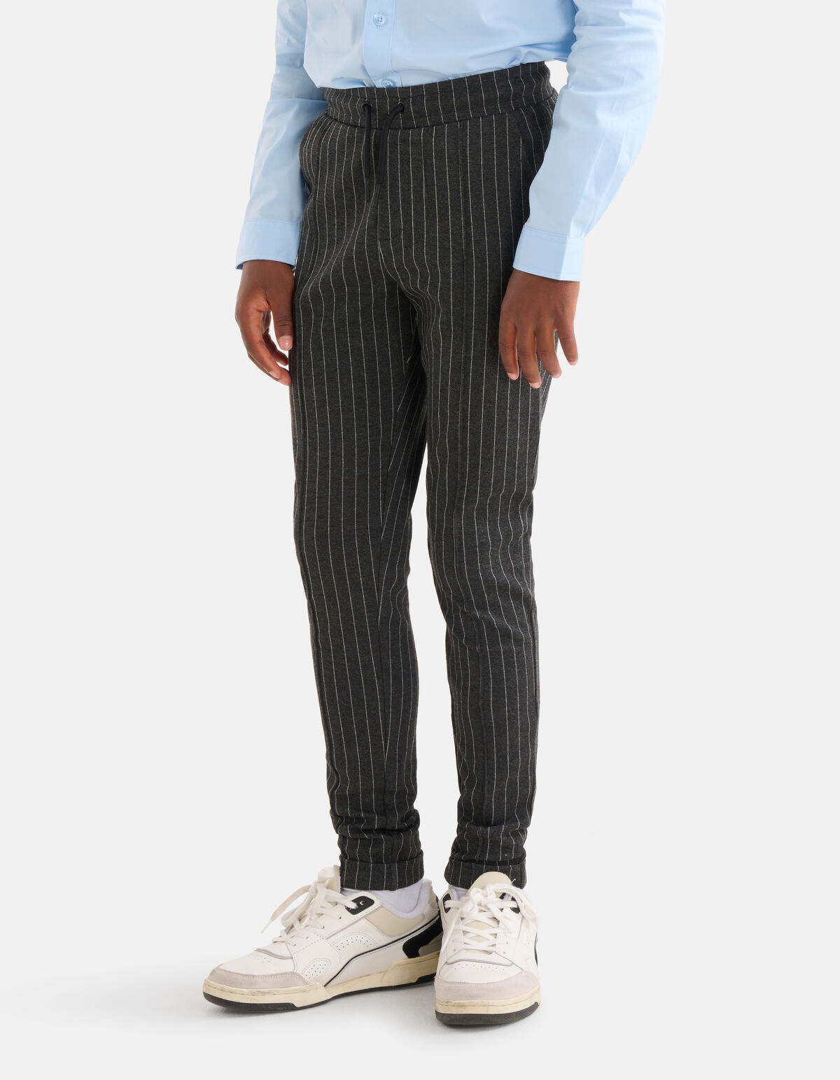 Pinstripe Broek Donkergrijs SHOEBY BOYS