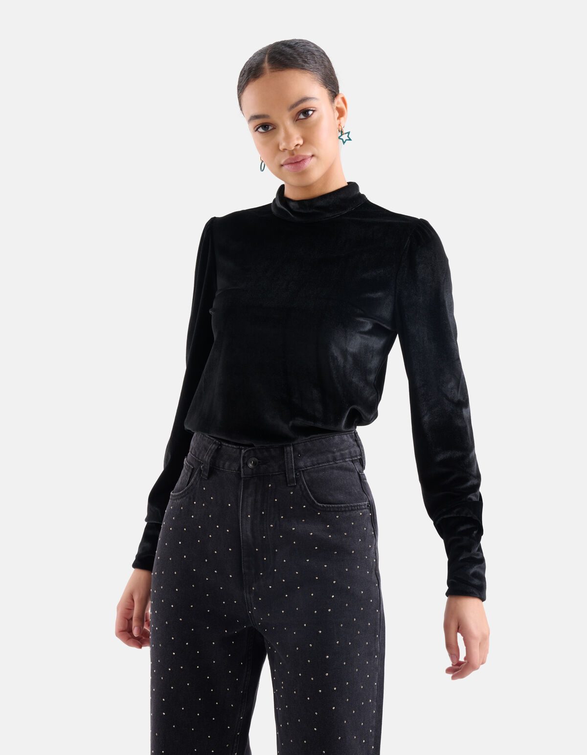 Velvet Top Zwart EKSEPT
