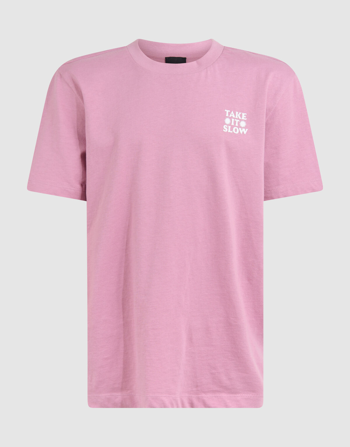 Take It Slow Artwork T-shirt Roze SHOEBY BOYS
