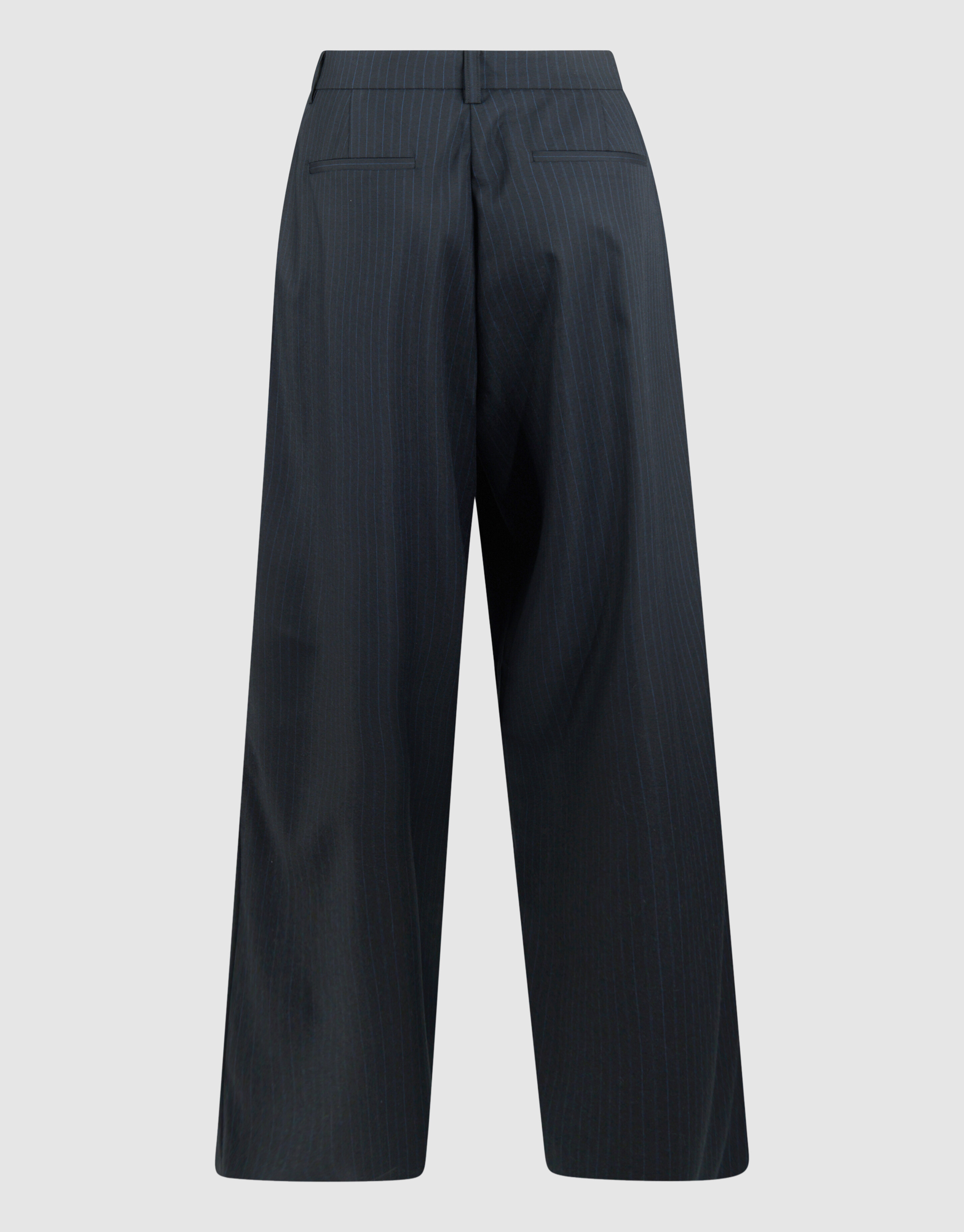Pinstripe Wide Leg Fit Broek Donkerblauw SHOEBY WOMEN