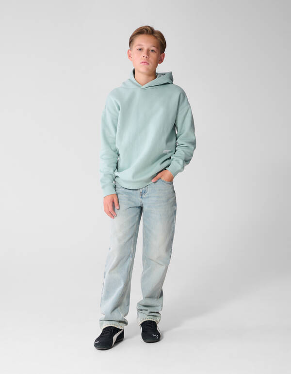 Minimal Hoodie Lichtblauw SHOEBY BOYS