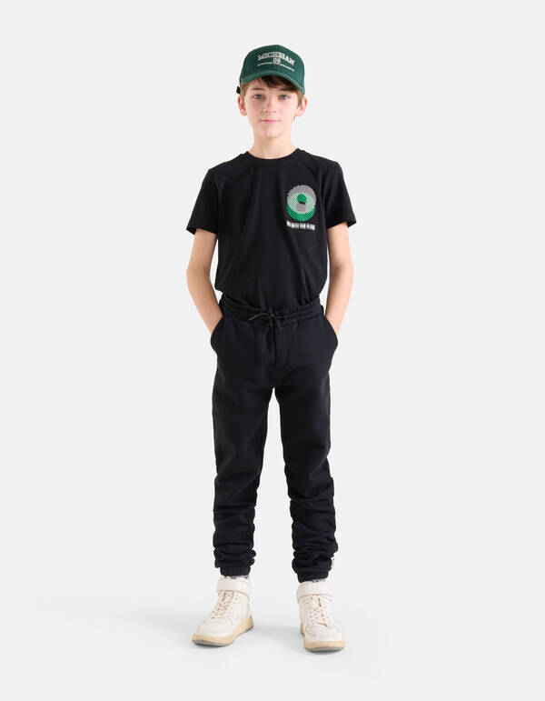 Printed T-shirt Zwart SHOEBY BOYS