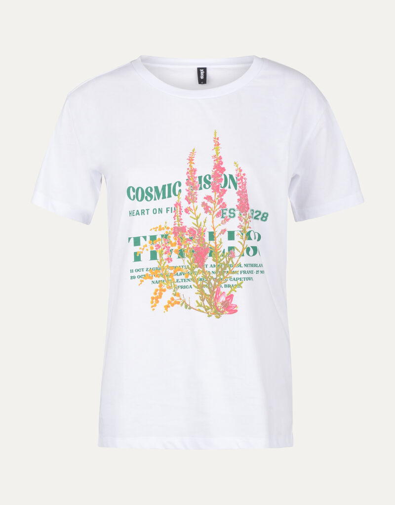 Flower Artwork T- Shirt