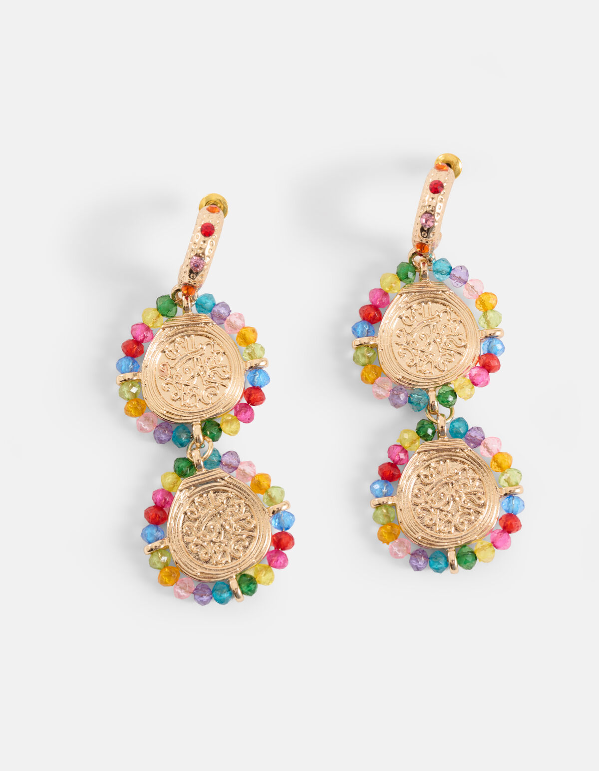 Beaded Coins Oorbellen Goud SHOEBY ACCESSOIRES