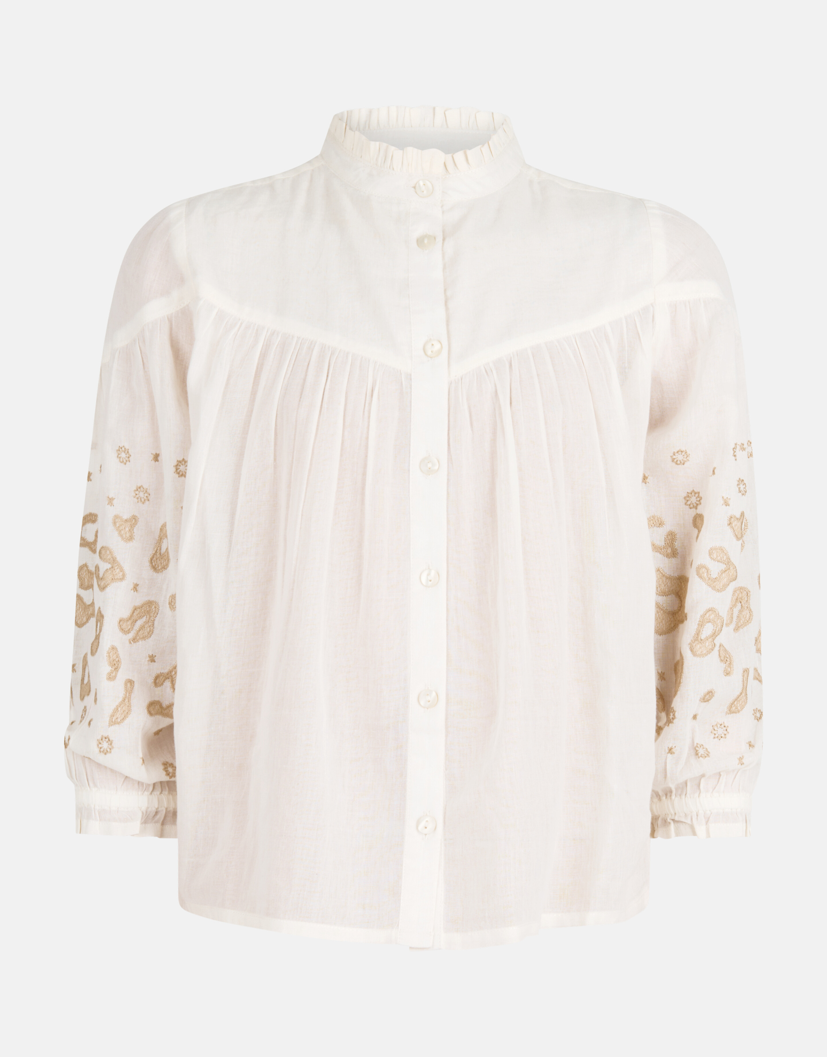 Embroidery Blouse Wit SHOEBY GIRLS