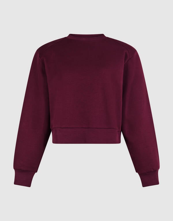 Big Shoulder Sweater Donkerrood SHOEBY WOMEN