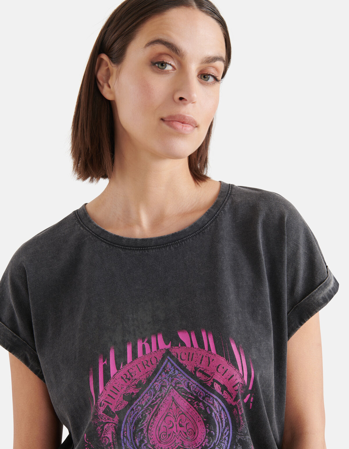 Artwork T-shirt Donkergrijs SHOEBY WOMEN