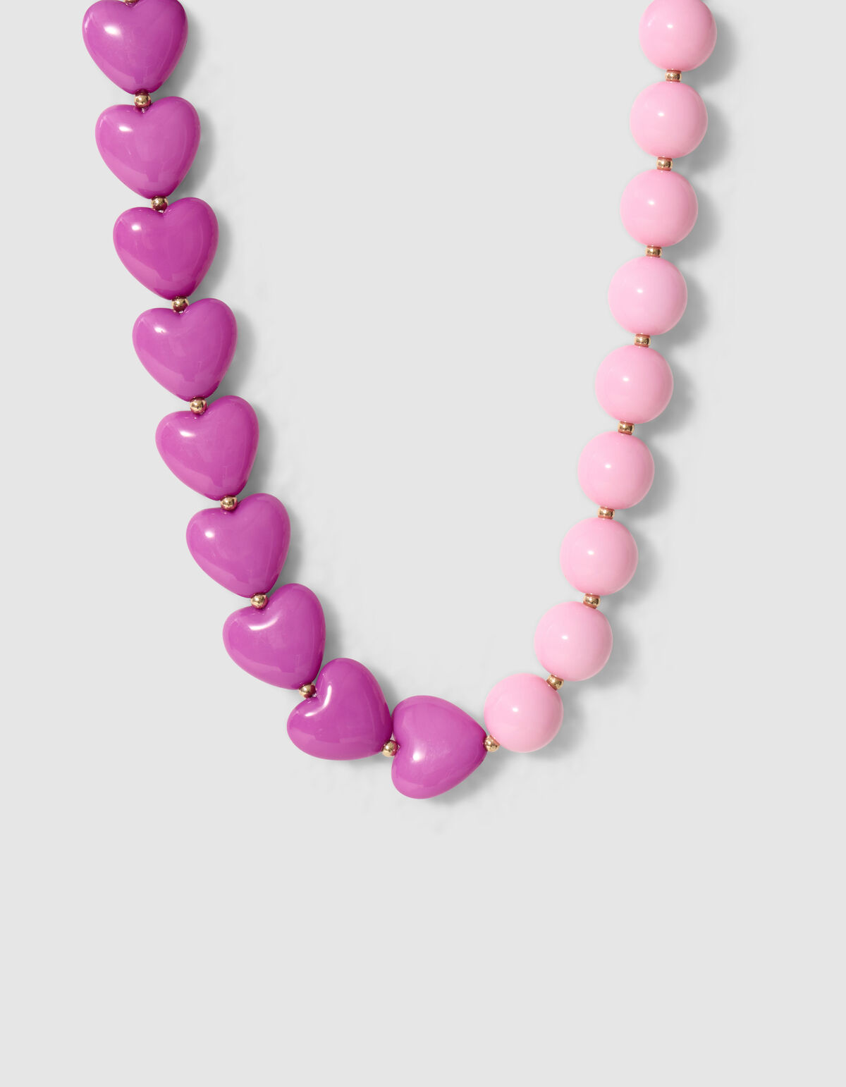 Heart Ketting Roze/Paars SHOEBY ACCESSOIRES