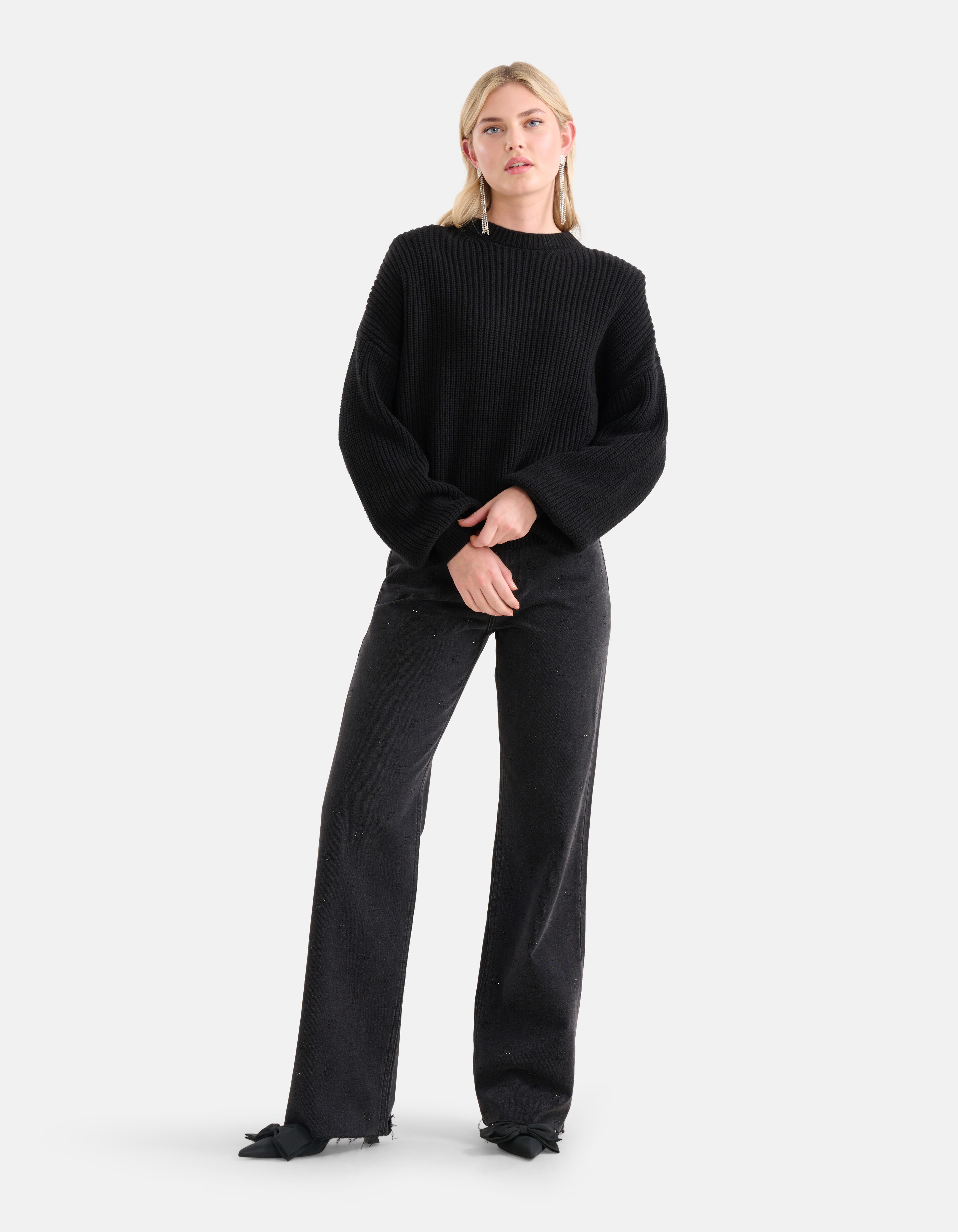 Gebreide Trui Zwart SHOEBY WOMEN
