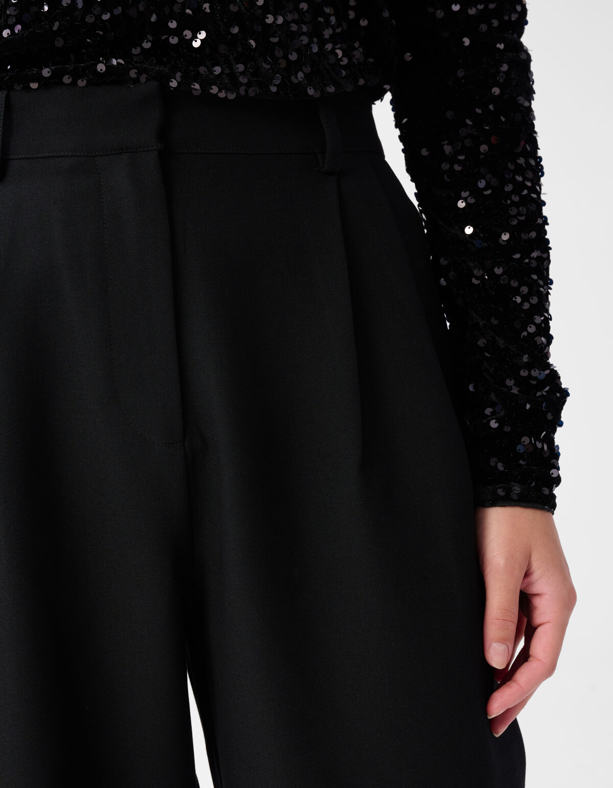 Loose Fit Pantalon Zwart SHOEBY WOMEN