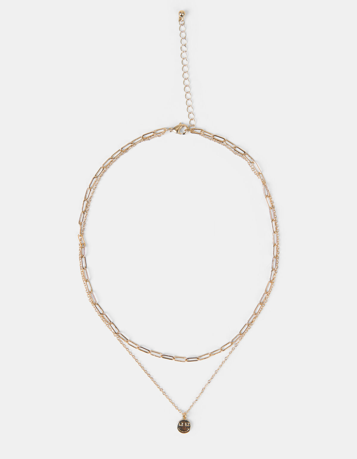 Gold Smiley ketting SHOEBY ACCESSOIRES