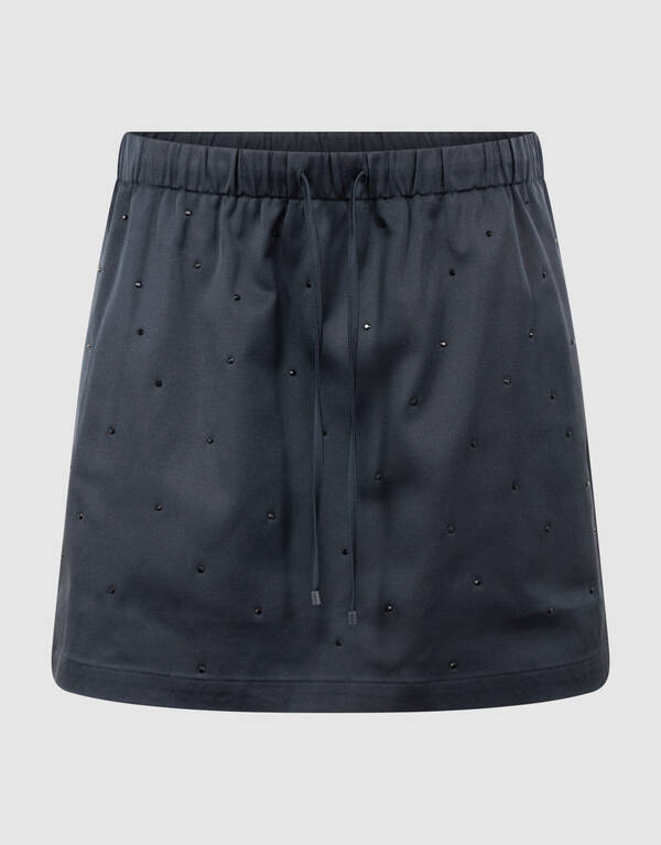 Strass Mini Rok Donkerblauw SHOEBY WOMEN
