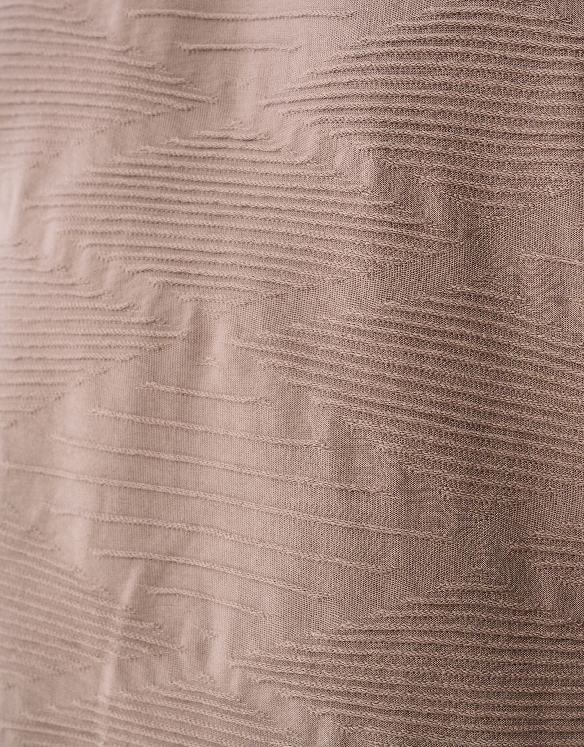 Wave Structuur T-shirt Lichtbruin SHOEBY MEN