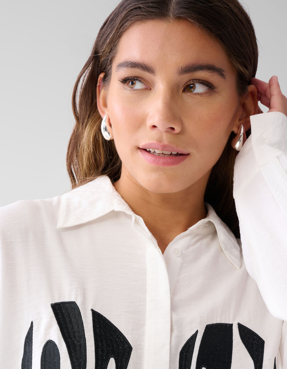 Creative Embro Blouse Gebroken Wit SHOEBY WOMEN