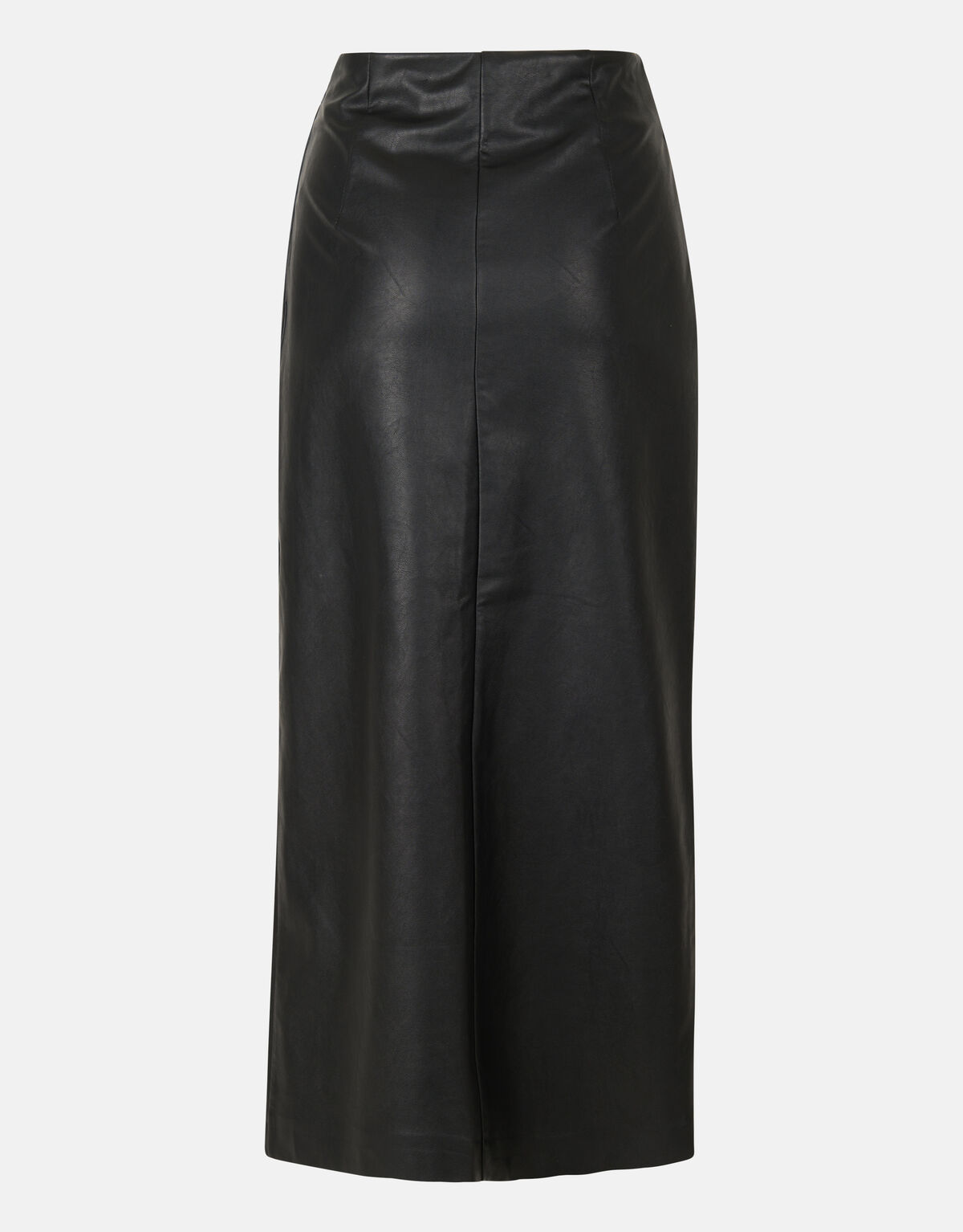 Vegan Leren Midi Rok Zwart By Mieke SHOEBY WOMEN
