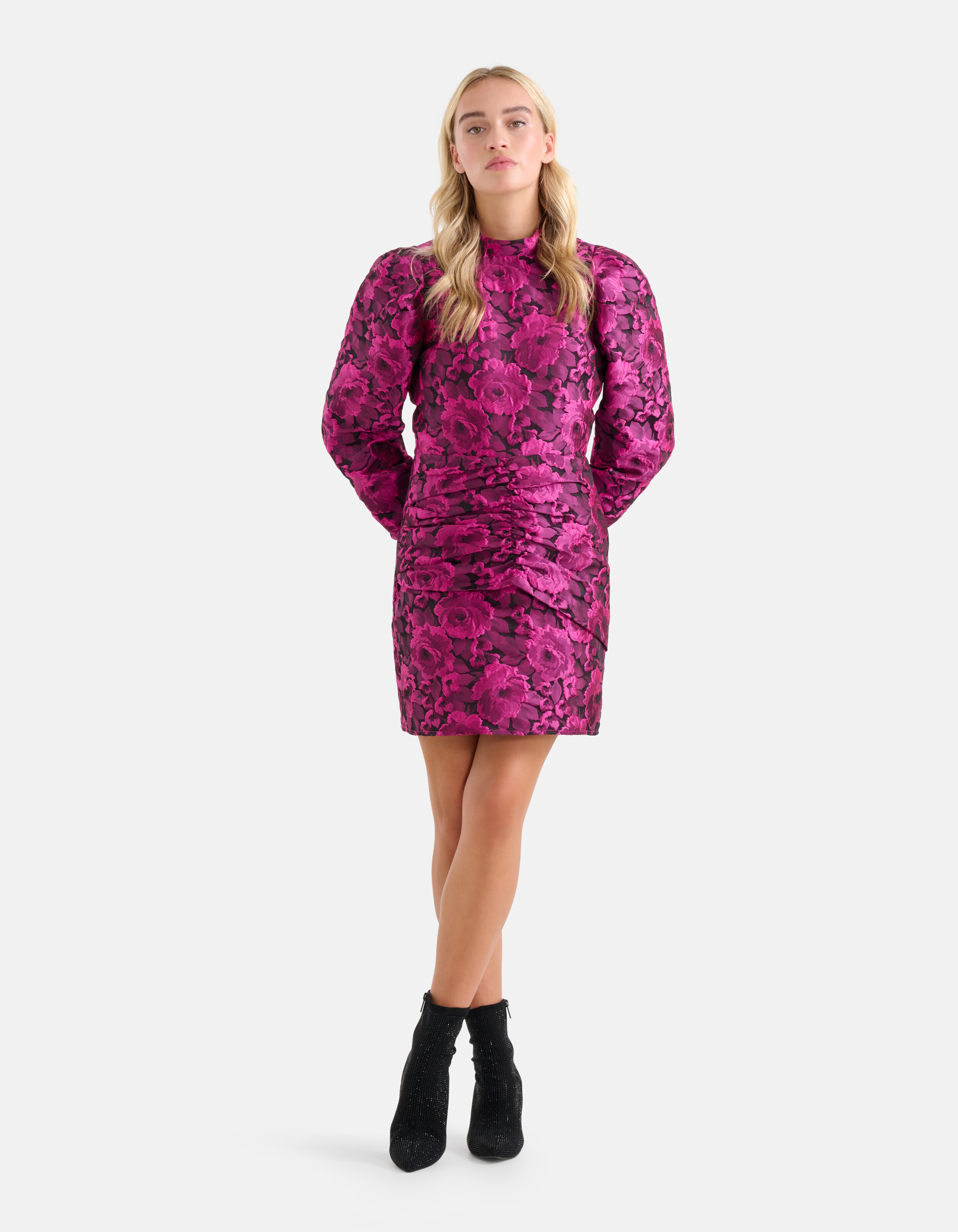 Jacquard Jurk Paars SHOEBY WOMEN