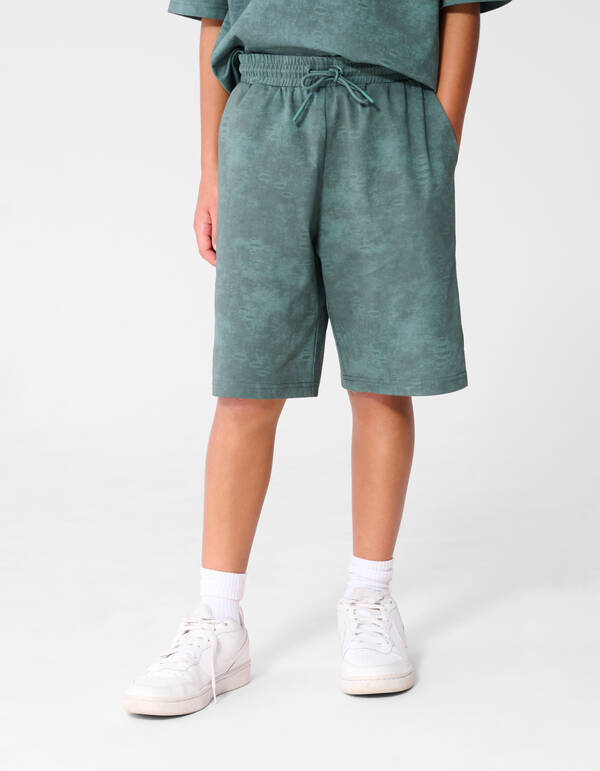 Washed Short Groen SHOEBY BOYS