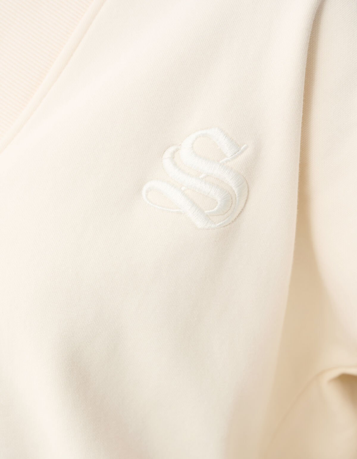 Varsity Logo Sweater Gebroken Wit SHOEBY WOMEN
