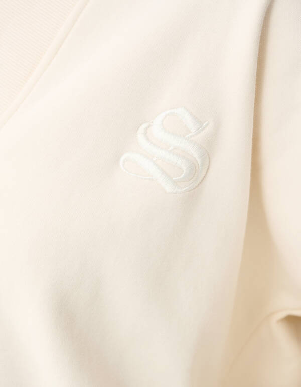 Varsity Logo Sweater Gebroken Wit SHOEBY WOMEN