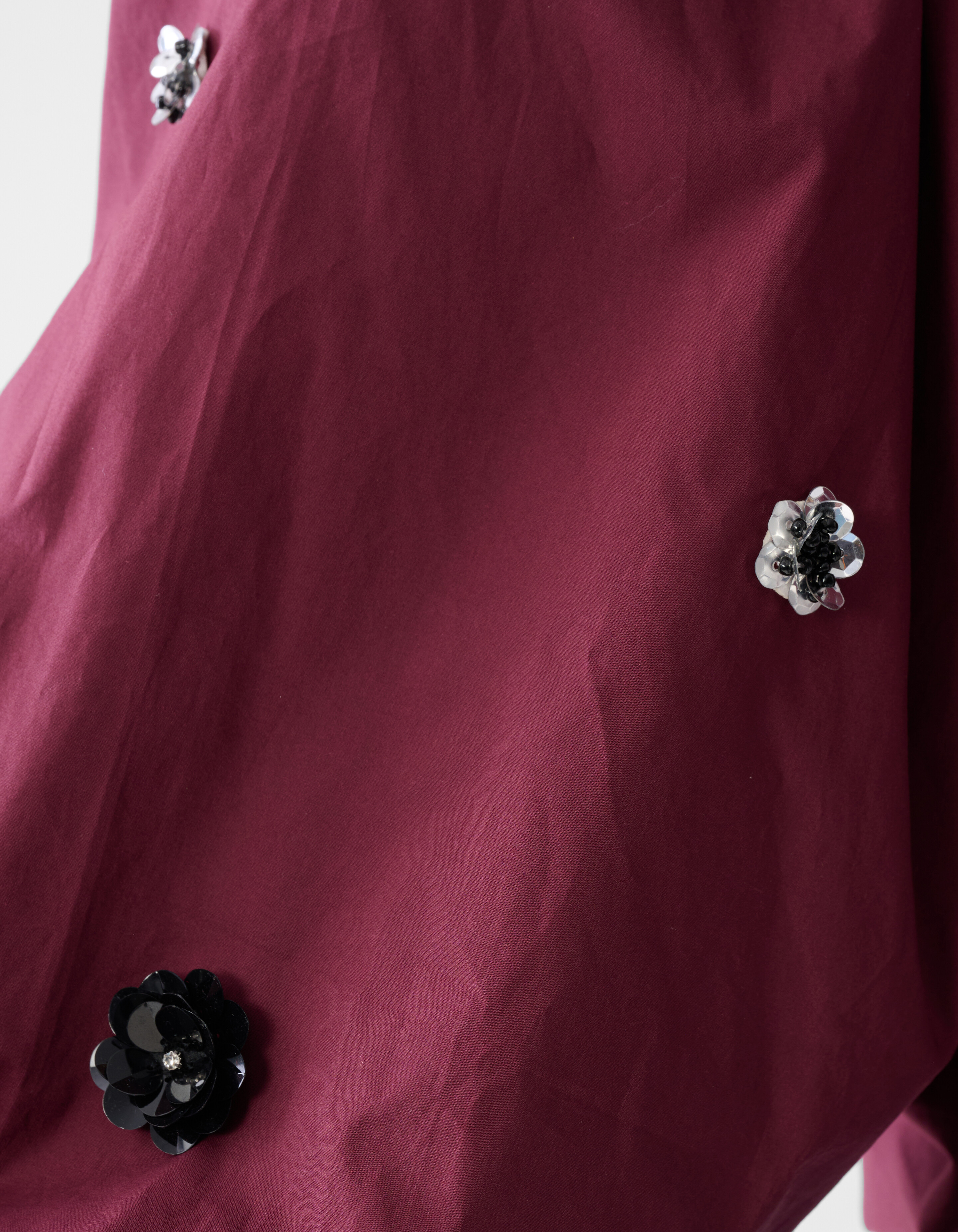 Flower Poplin Blouse Bordeaux SHOEBY WOMEN