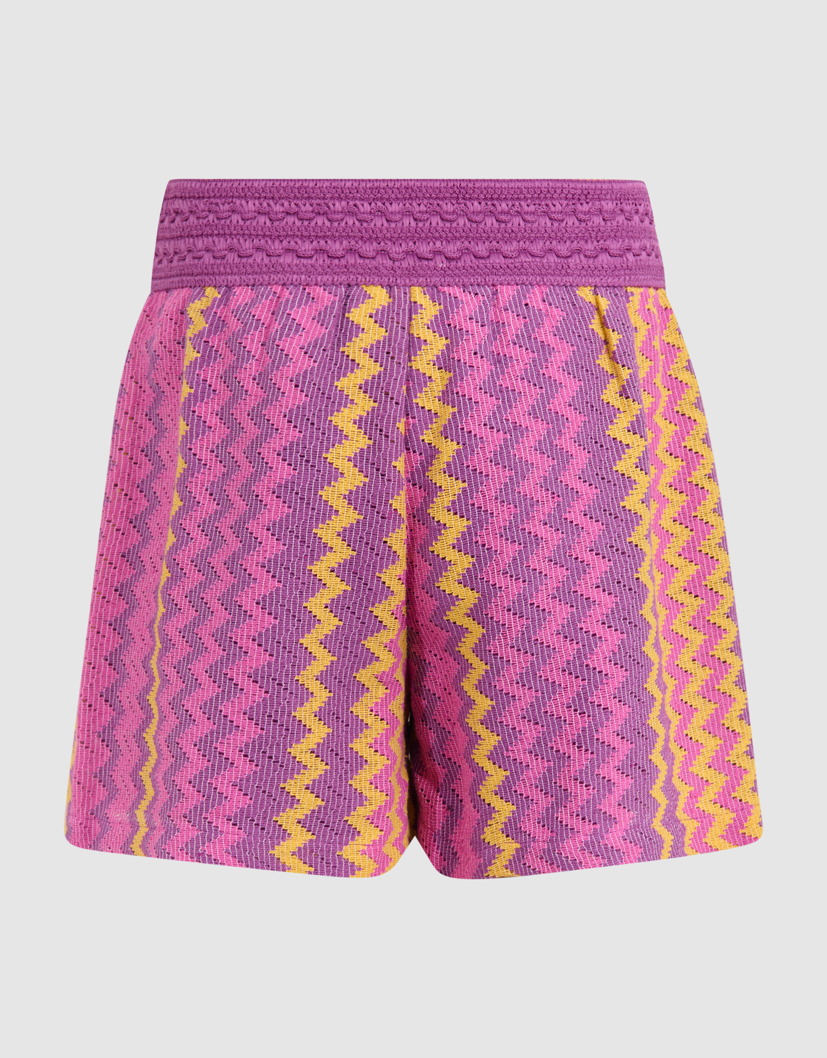 Zigzag Crochet Short Roze SHOEBY GIRLS
