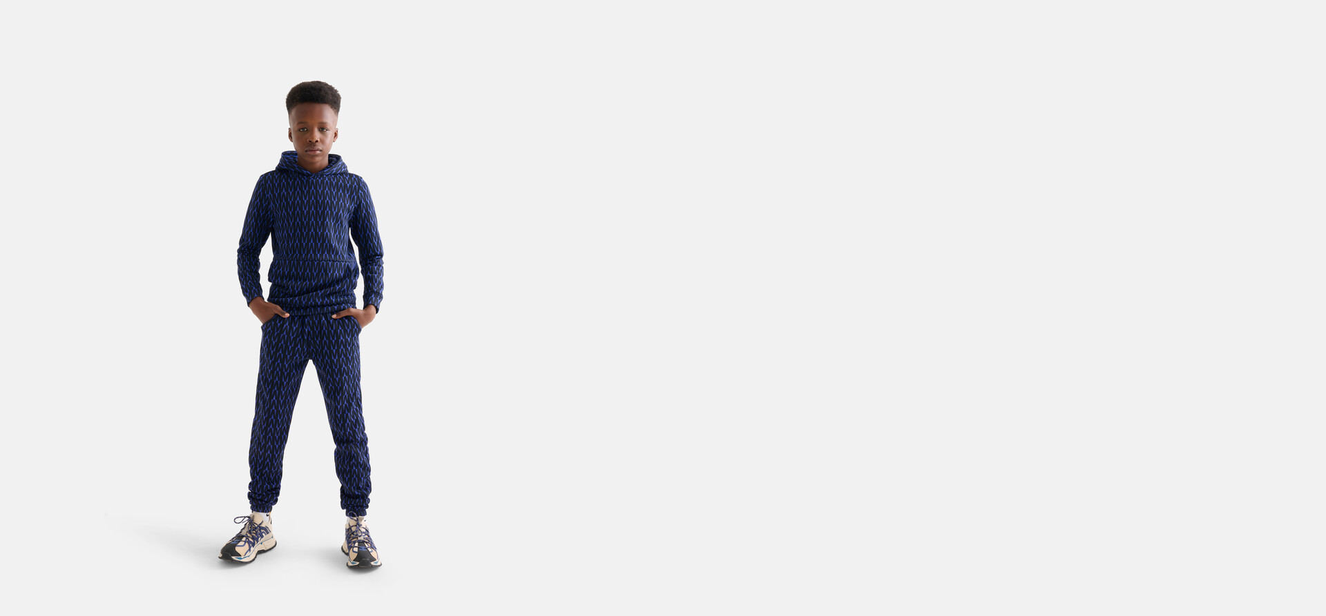 Print Jogger Blauw SHOEBY BOYS
