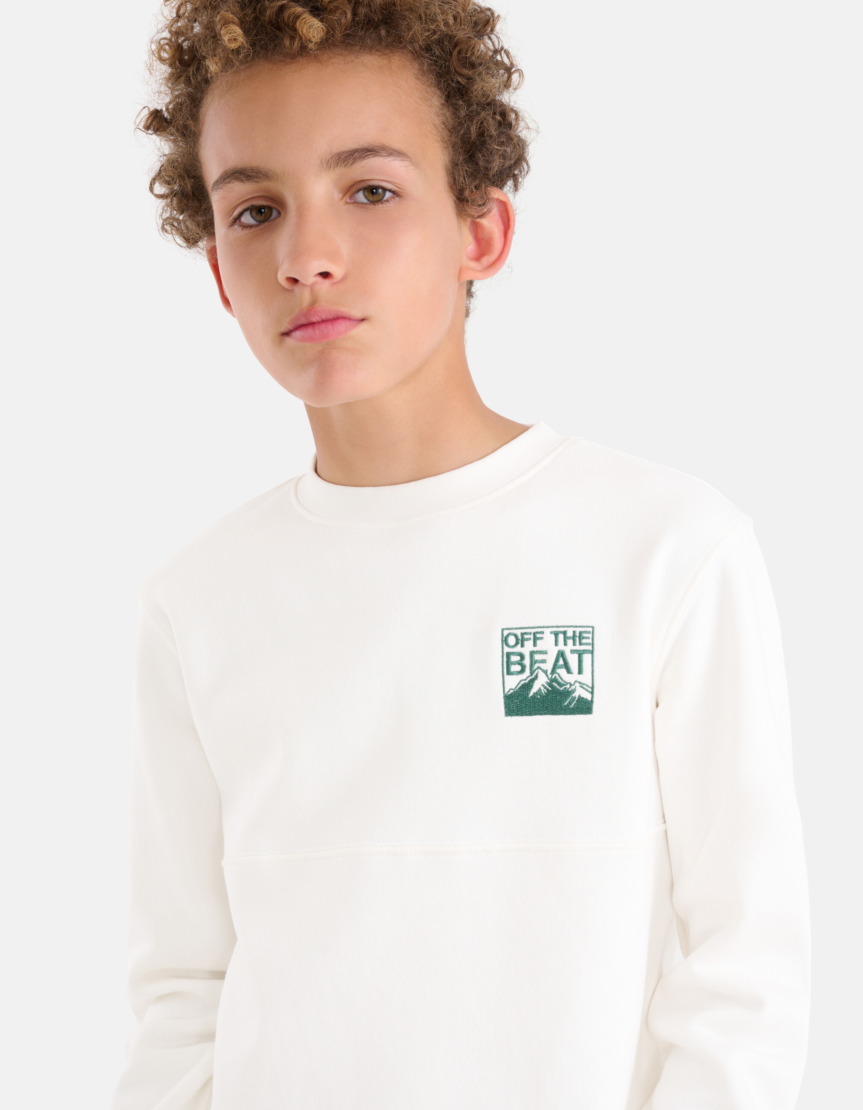 Embroidery Sweater Gebroken Wit SHOEBY BOYS