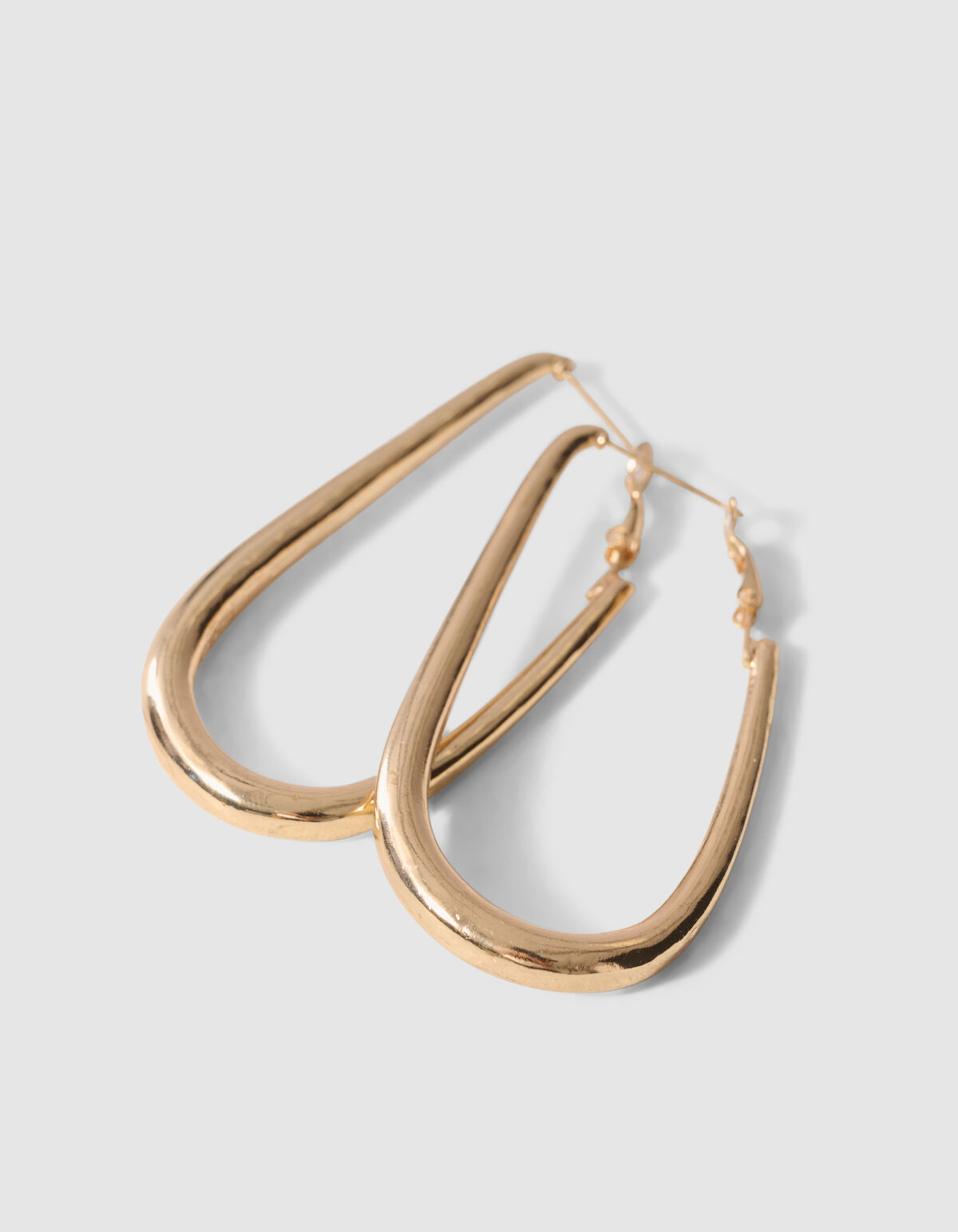Rounded Square Oorbellen Goud SHOEBY ACCESSOIRES