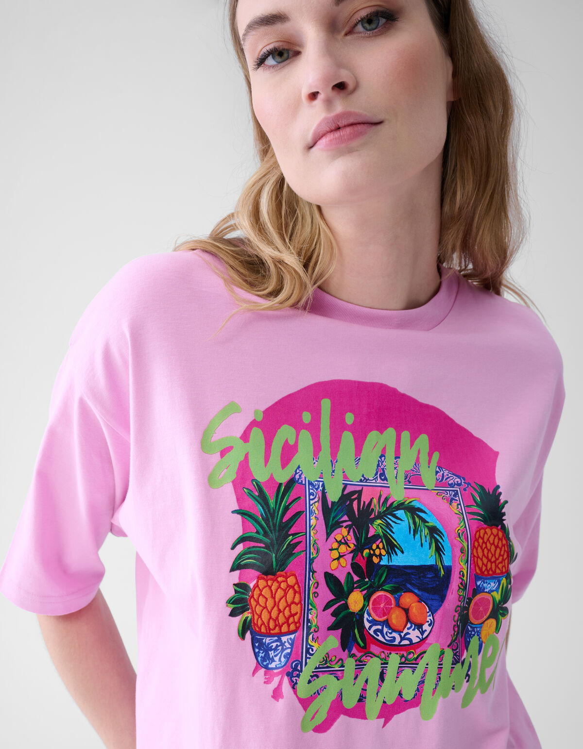Artwork T-shirt Roze SHOEBY WOMEN
