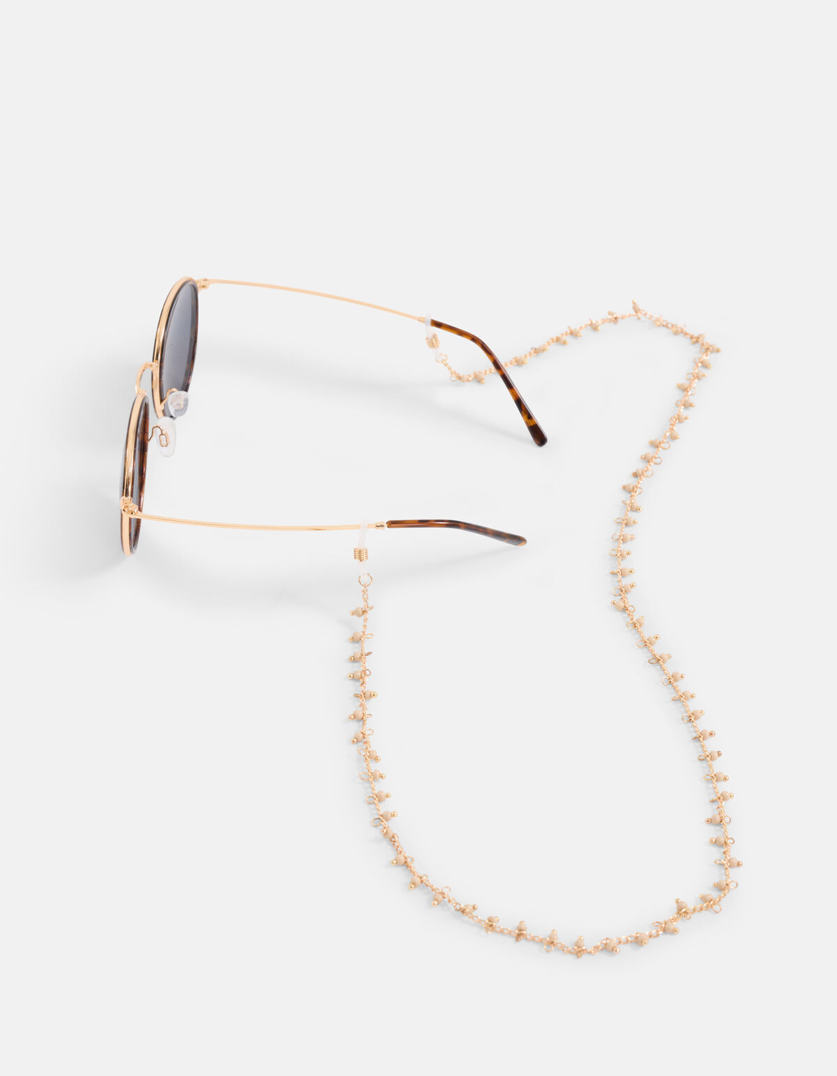 Beaded Zonnebrilkoord Gebroken Wit SHOEBY ACCESSOIRES