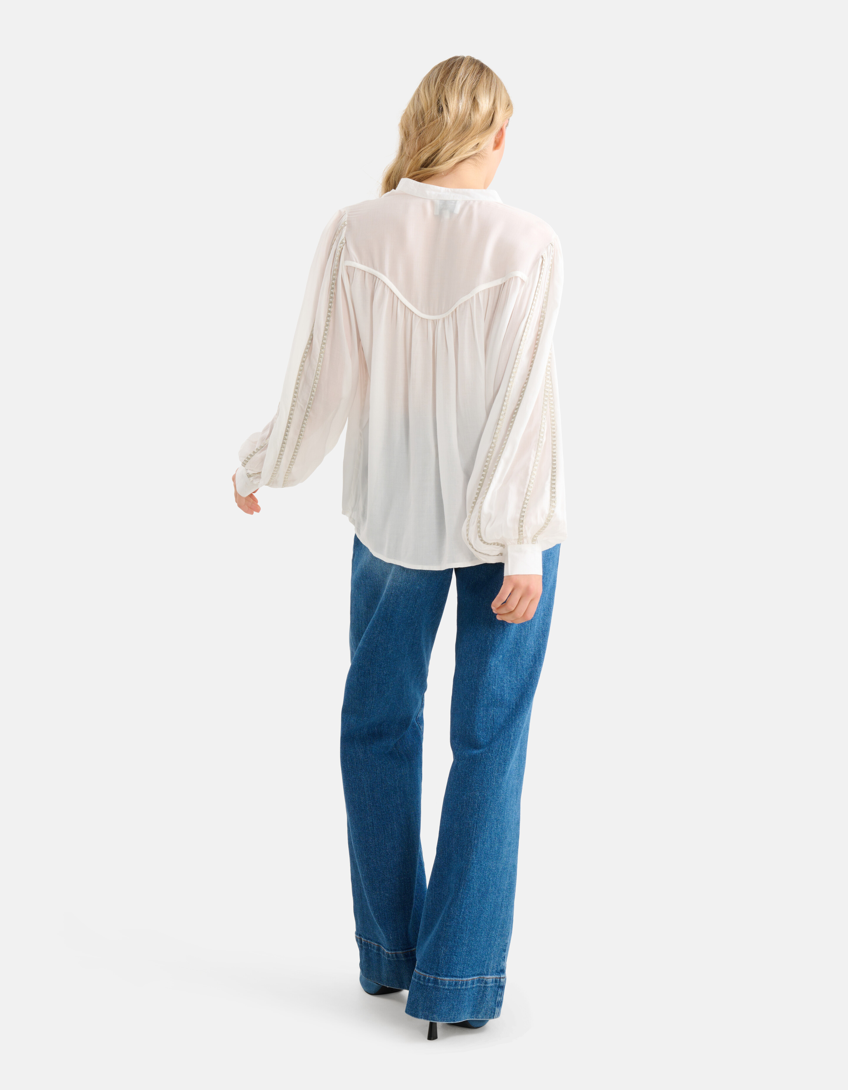 Pleated Blouse Gebroken Wit By Mieke SHOEBY WOMEN