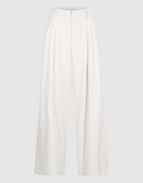 Wide Leg Broek Gebroken Wit By Lonneke SHOEBY WOMEN