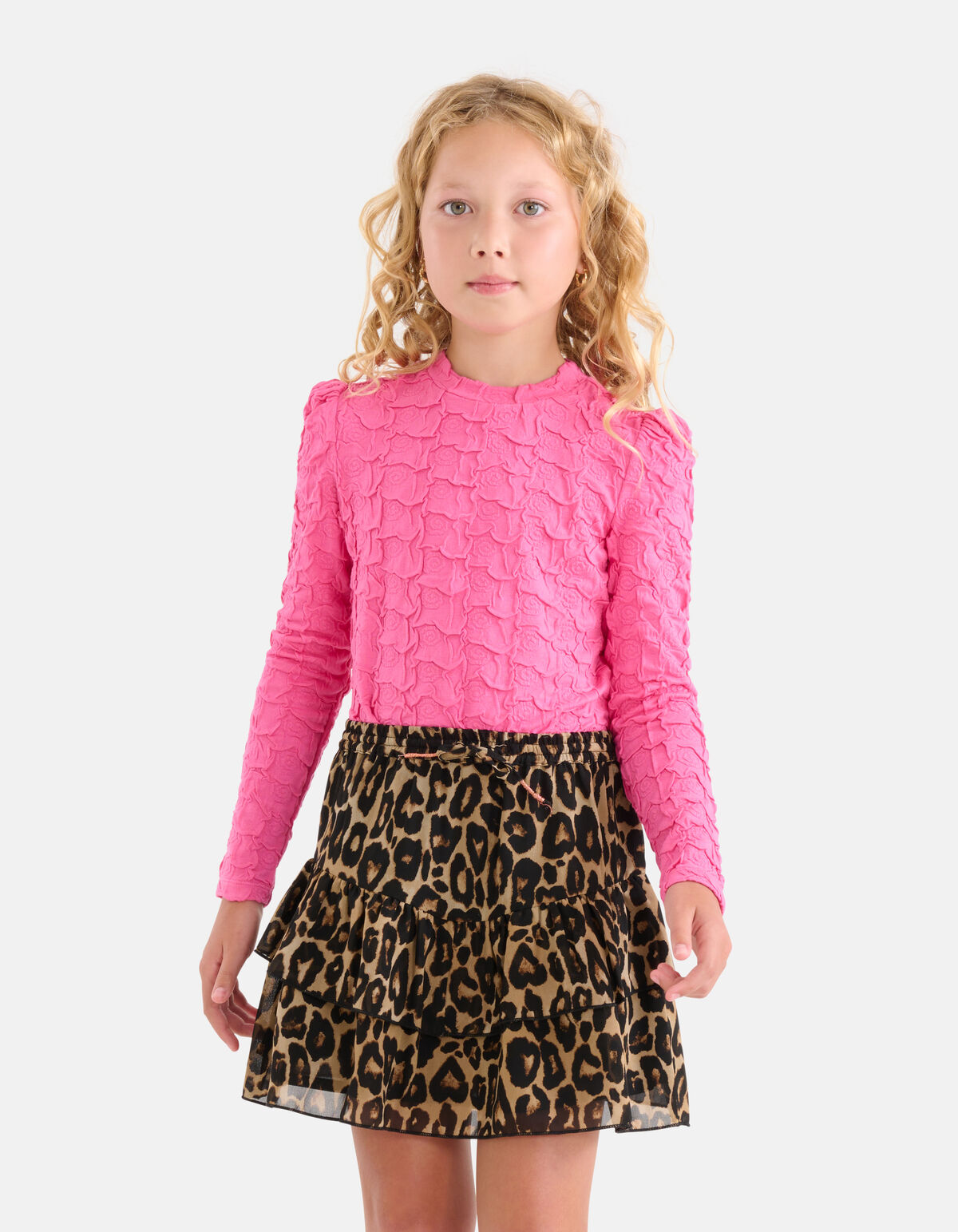 Leopard Print Rok Bruin SHOEBY GIRLS