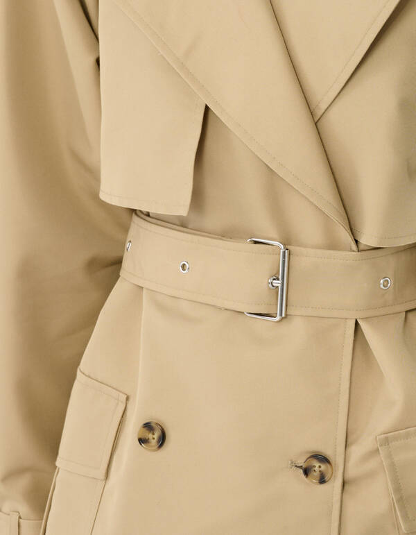 Oversized Trenchcoat Zand By Lonneke SHOEBY WOMEN