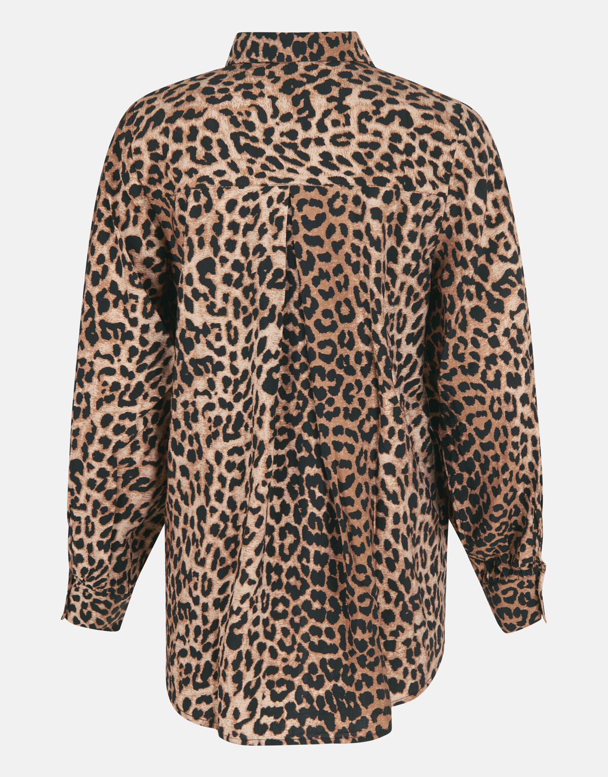 Printed Leopard Blouse Bruin SHOEBY WOMEN