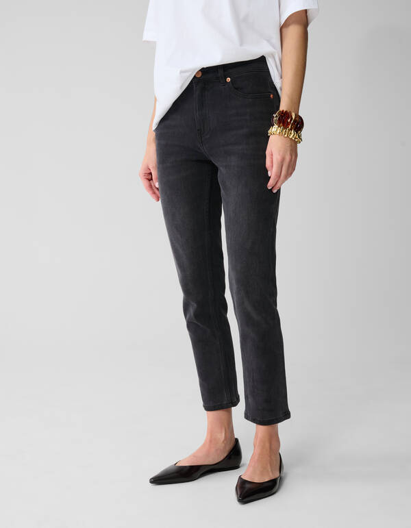 Slim Fit Jeans Donkergrijs By Lonneke SHOEBY WOMEN