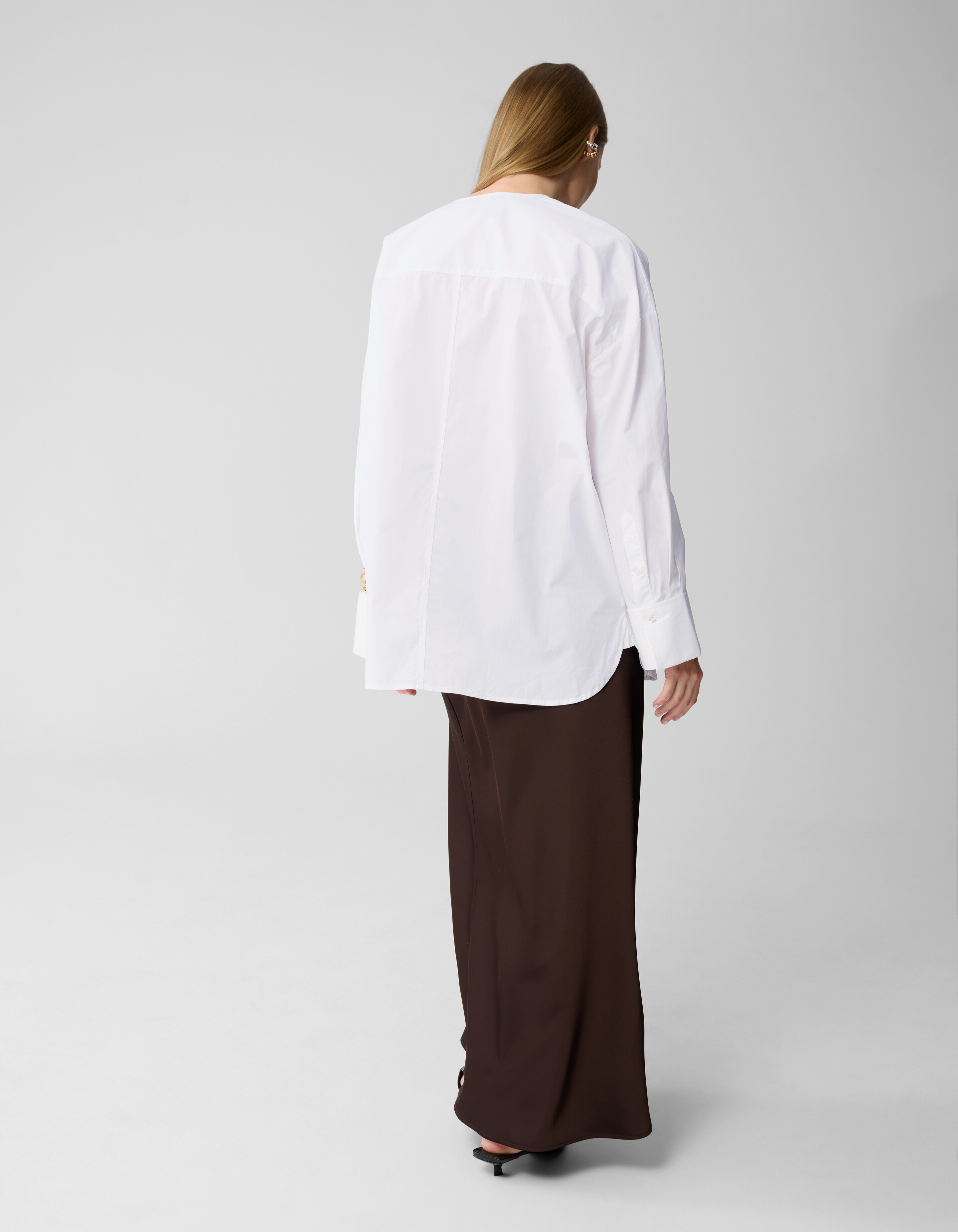 Oversized Collarless Blouse Wit By Lonneke SHOEBY WOMEN