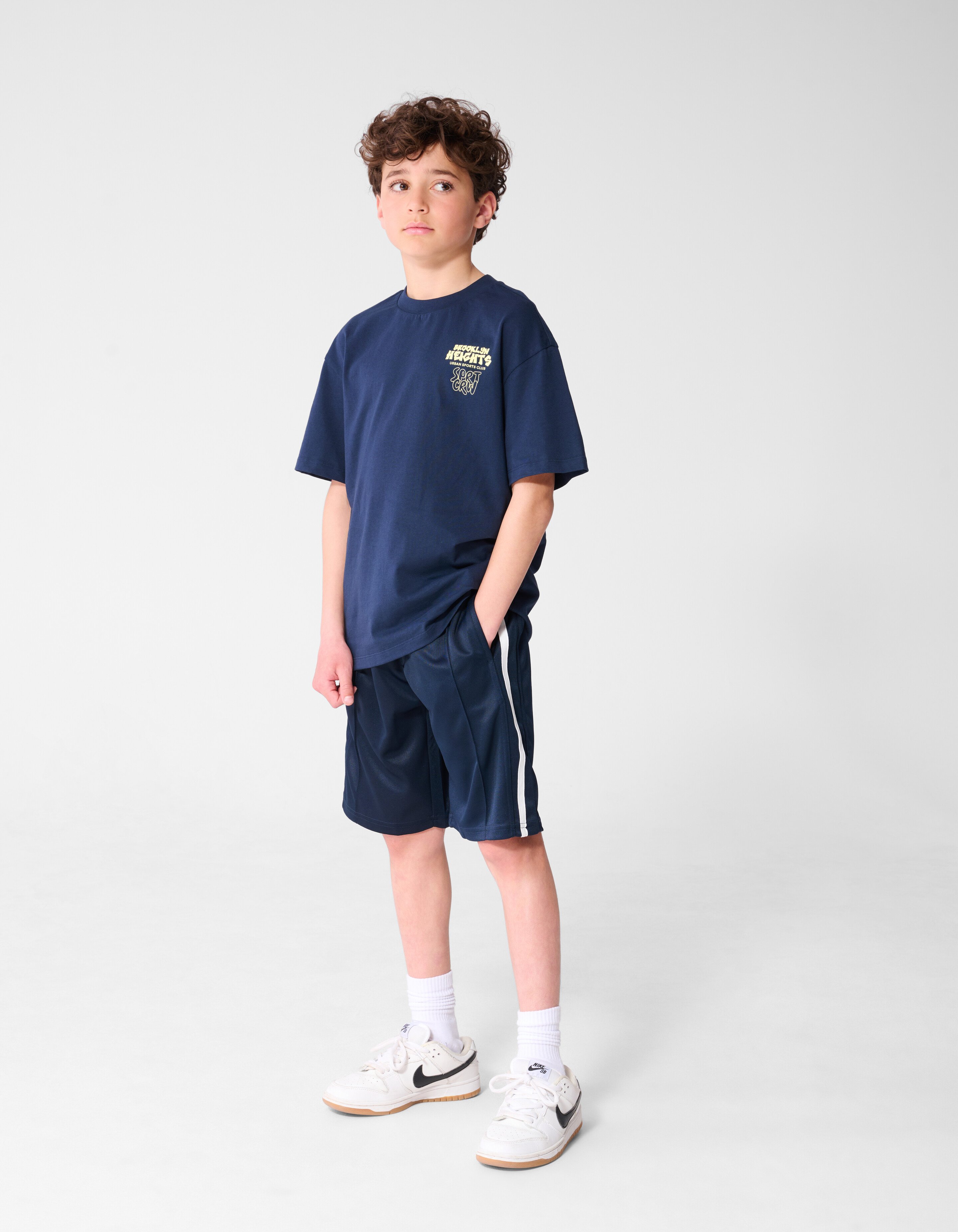 Brooklyn Artwork T-shirt Donkerblauw SHOEBY BOYS