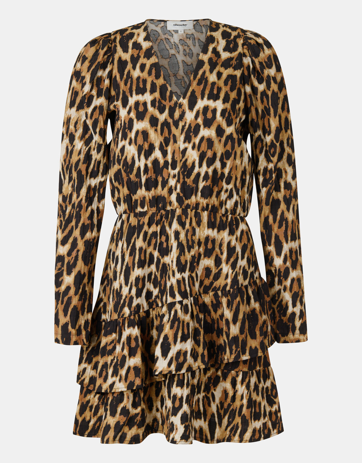 Leopard Print Jurk Bruin SHOEBY WOMEN